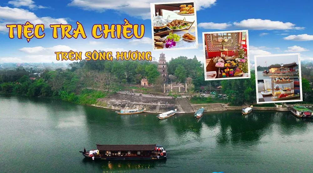 Tiệc trà chiều trên sông Hương